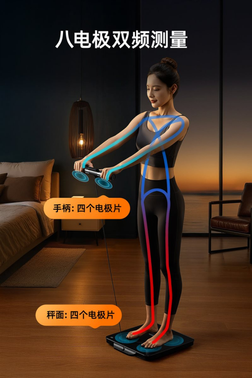 莱P7 Max智能八电极体脂秤的多场景价值瓦力娱乐棋牌健身党宝妈亚健康人群都需要：沃(图2)
